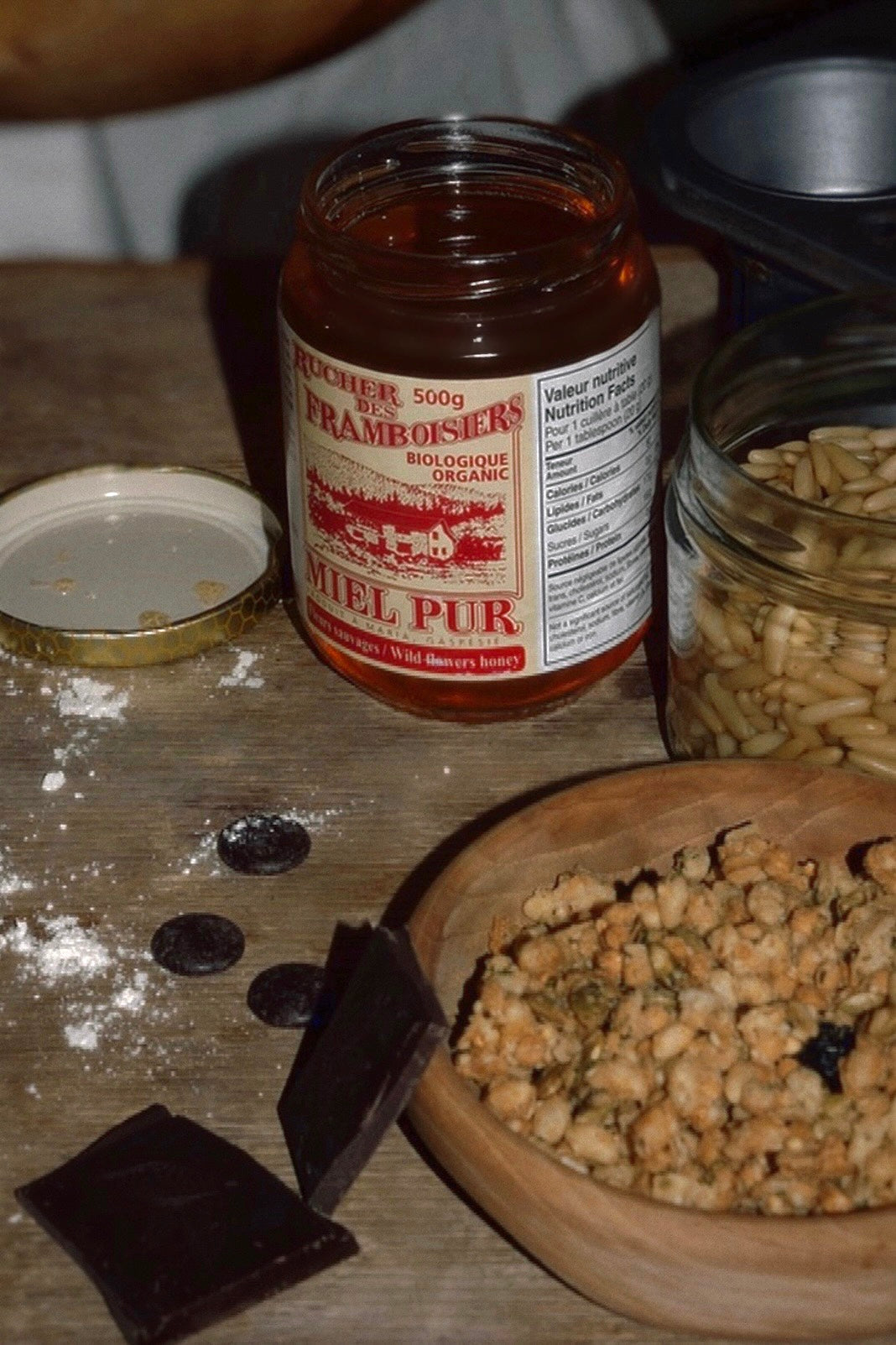 Miel fleurs sauvages biologique issu de nos ruches en Gaspésie